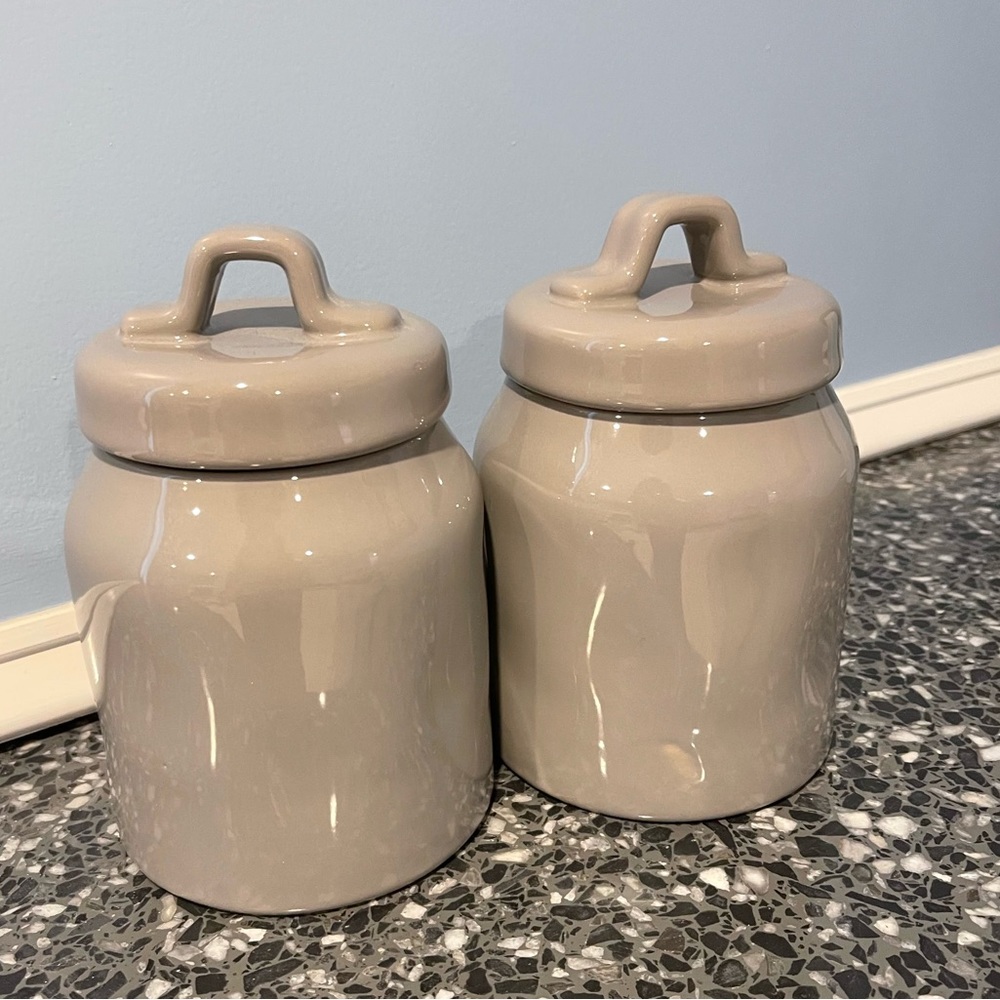 Rae Dunn COOKIES & TEA BABY Canisters - Picture 3 of 5